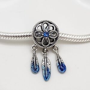 Pandora Sterling Silver Blue Dreamcatcher Charm